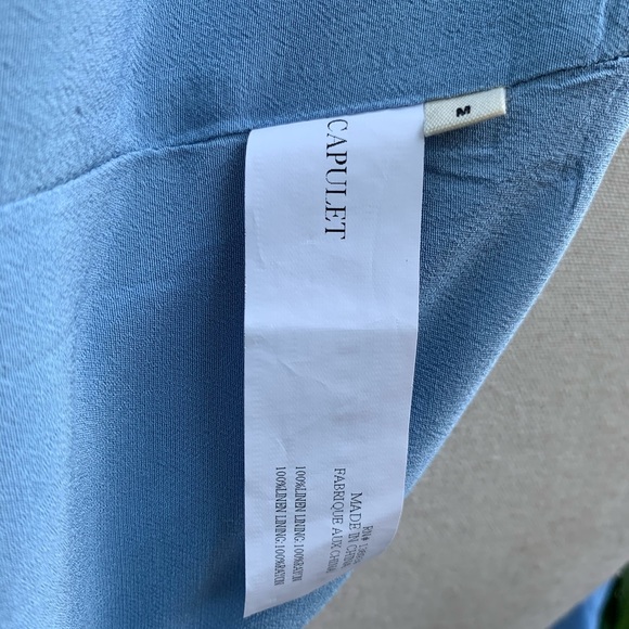 Capulet / Revolve Chambray One Shoulder Ruffle - Picture 9 of 9